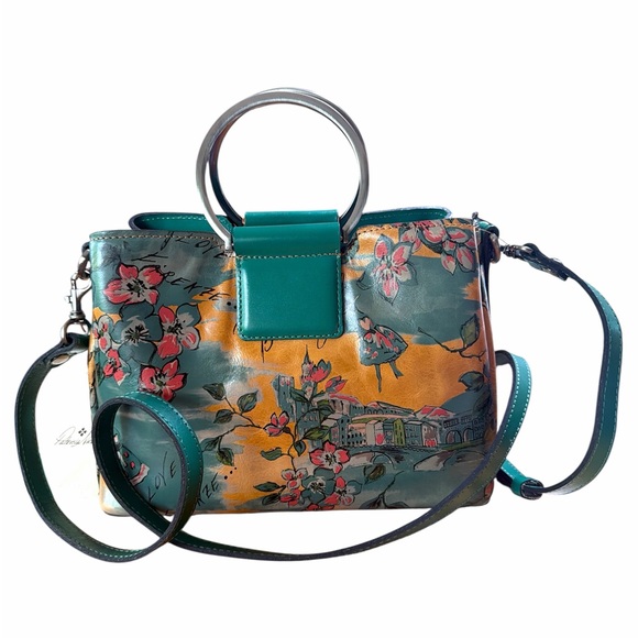 Patricia Nash Empoli Beautiful Girl Convertible Leather Crossbody Bag - Picture 4 of 9